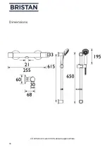 Предварительный просмотр 6 страницы Bristan Zing Safe Touch Bar Mixer Multi Mode Kit Installation Instructions & User Manual