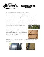 BRISTERS Chuck Wagon Soft Cab Enclosure Quick Start Manual preview