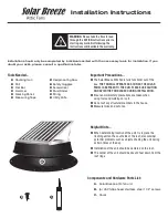 Bristolite Solar Breeze Installation Instructions предпросмотр