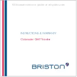 Предварительный просмотр 1 страницы BRISTON Clubmaster GMT Traveler Instructions & Warranty