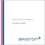 BRISTON Streamliner Skeleton Instructions & Warranty предпросмотр