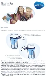 Предварительный просмотр 1 страницы Brita Fill & Enjoy Fun Quick Start Manual