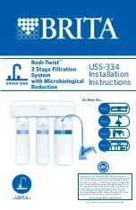 Brita Redi-Twist USS-334 Installation Manual предпросмотр