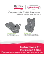 Britax 7300/B/2010 Series Instructions For Installation & Use preview