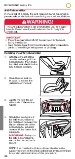 Предварительный просмотр 28 страницы Britax ALLEGIANCE User Manual