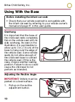 Предварительный просмотр 12 страницы Britax B-SAFE ULTRA User Manual