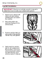 Предварительный просмотр 28 страницы Britax B-SAFE ULTRA User Manual