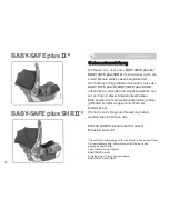 Preview for 2 page of Britax BABY-SAFE PLUS II User Instructions