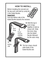 Предварительный просмотр 2 страницы Britax BAR GATED BUCKLE Manual