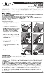 Предварительный просмотр 1 страницы Britax BOB Gear SUN SHIELD Manual