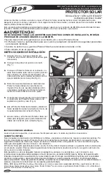 Предварительный просмотр 3 страницы Britax BOB Gear SUN SHIELD Manual