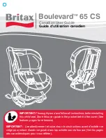 Britax BOULEVARD 65 CS Manual preview