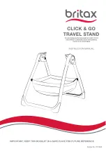 Britax Click & Go Travel Stand Instruction Manual предпросмотр