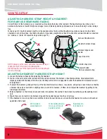 Предварительный просмотр 8 страницы Britax CONVERTIBLE CHILD RESTRAINT WITH AHR Instructions For Installation And Use Manual