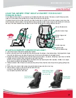 Предварительный просмотр 17 страницы Britax CONVERTIBLE CHILD RESTRAINT WITH AHR Instructions For Installation And Use Manual