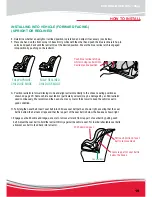 Предварительный просмотр 19 страницы Britax CONVERTIBLE CHILD RESTRAINT WITH AHR Instructions For Installation And Use Manual