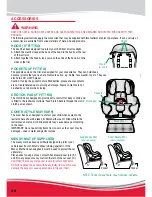 Предварительный просмотр 24 страницы Britax CONVERTIBLE CHILD RESTRAINT WITH AHR Instructions For Installation And Use Manual