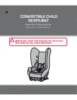 Britax CONVERTIBLE CHILDRESTRAINT Instruction Book preview