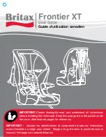 Britax FRONTIER XT User Manual preview