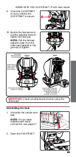 Предварительный просмотр 37 страницы Britax GROW WITH YOU CLICKTIGHT PLUS User Manual