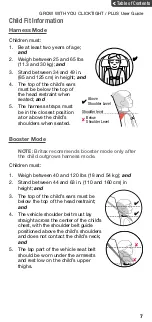 Предварительный просмотр 9 страницы Britax GROW WITH YOU CLICKTIGHT User Manual