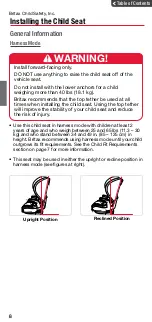 Предварительный просмотр 10 страницы Britax GROW WITH YOU CLICKTIGHT User Manual