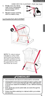 Предварительный просмотр 13 страницы Britax GROW WITH YOU CLICKTIGHT User Manual