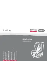 Britax KING PLUS - ANNEXE 599 Manual preview