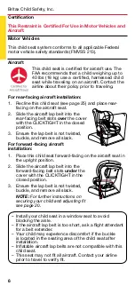 Preview for 8 page of Britax MARATHON CLICKTIGHT User Manual