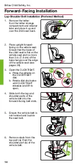 Preview for 16 page of Britax MARATHON CLICKTIGHT User Manual