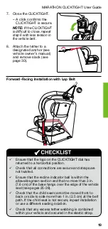 Preview for 21 page of Britax MARATHON CLICKTIGHT User Manual