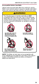 Preview for 35 page of Britax MARATHON CLICKTIGHT User Manual