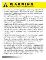 Preview for 4 page of Britax MARATHON User Manual