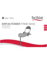 Britax PRIMO BASE User Instructions предпросмотр