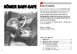 Britax ROMER BABY-SAFE User Instructions предпросмотр