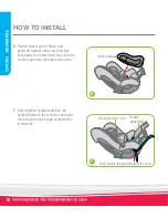 Предварительный просмотр 18 страницы Britax Safe-n-Sound Convertible Child Restraint with Adjustable Headrest or Backrest Instructions For Installation And Use Manual