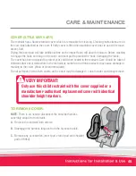 Предварительный просмотр 45 страницы Britax Safe-n-Sound Convertible Child Restraint with Adjustable Headrest or Backrest Instructions For Installation And Use Manual