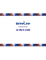 BriteLite DJ PACK 3500 User Manual предпросмотр