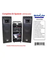 Предварительный просмотр 2 страницы BriteLite DJ PACK 3500 User Manual