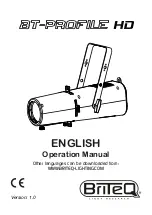 Предварительный просмотр 1 страницы Briteq B06044 Operation Manual