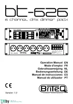 Briteq bt-626 Operation Manual предпросмотр