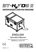 Preview for 1 page of Briteq BT-H2FOG II Operation Manual