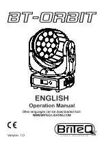 Briteq bt-orbit Operation Manual предпросмотр