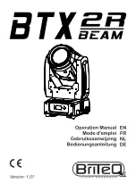 Предварительный просмотр 1 страницы Briteq BTX 2R BEAM Operation Manual