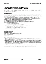 Preview for 2 page of Briteq DS12 Operation Manual