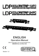 Предварительный просмотр 1 страницы Briteq LDP COLORSTRIP 12FC Operation Manual