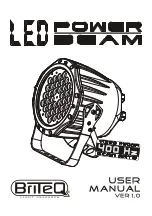 Предварительный просмотр 1 страницы Briteq LED Power Beam User Manual