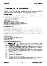 Preview for 3 page of Briteq LED UV-GUN 100W Operation Manual