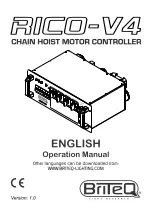 Предварительный просмотр 1 страницы Briteq RICO-V4 Operation Manual