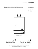 British Gas Potterton Precision Installation & Service Instructions Manual preview